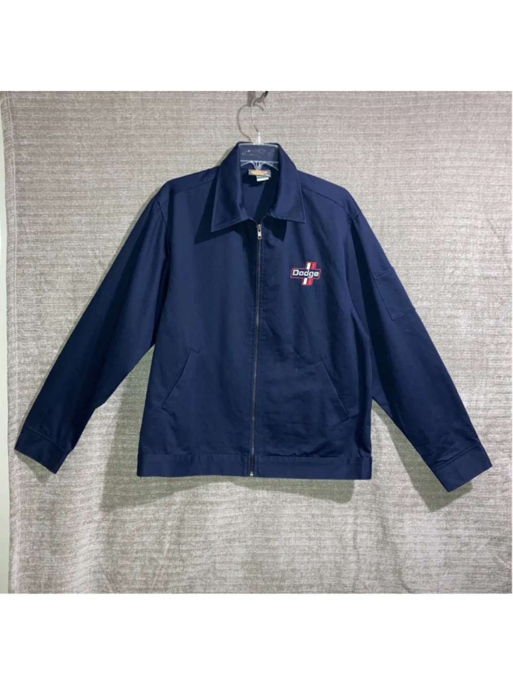 Vintage Dodge Racing Workwear Jacket Men’s Mechanic’s Work Cotton Full Zip M New